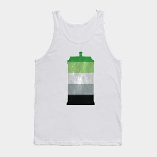 Aromantic Pride TARDIS Tank Top